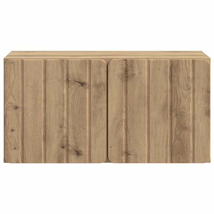 Wandbeugel TV-kast Artisanaal eiken 59,5 x 31 x 30 cm
