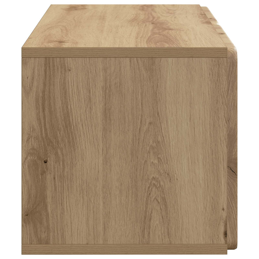 Wandbeugel TV-kast Artisanaal eiken 59,5 x 31 x 30 cm