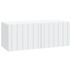 TV-kast 78,5x31x30 cm wit bewerkt hout