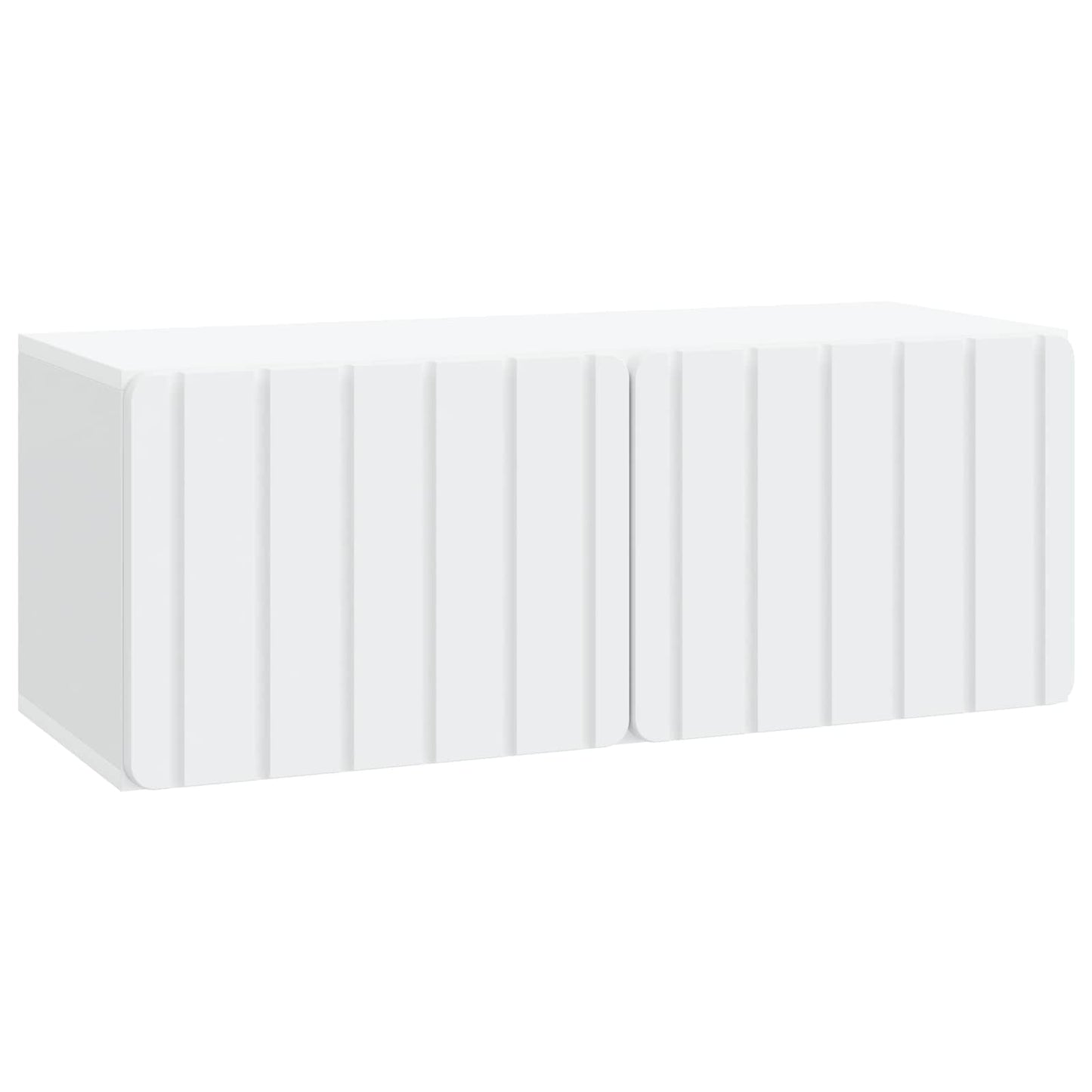 Wandbeugel TV-kast Wit 78,5 x 31 x 30 cm Bewerkt hout