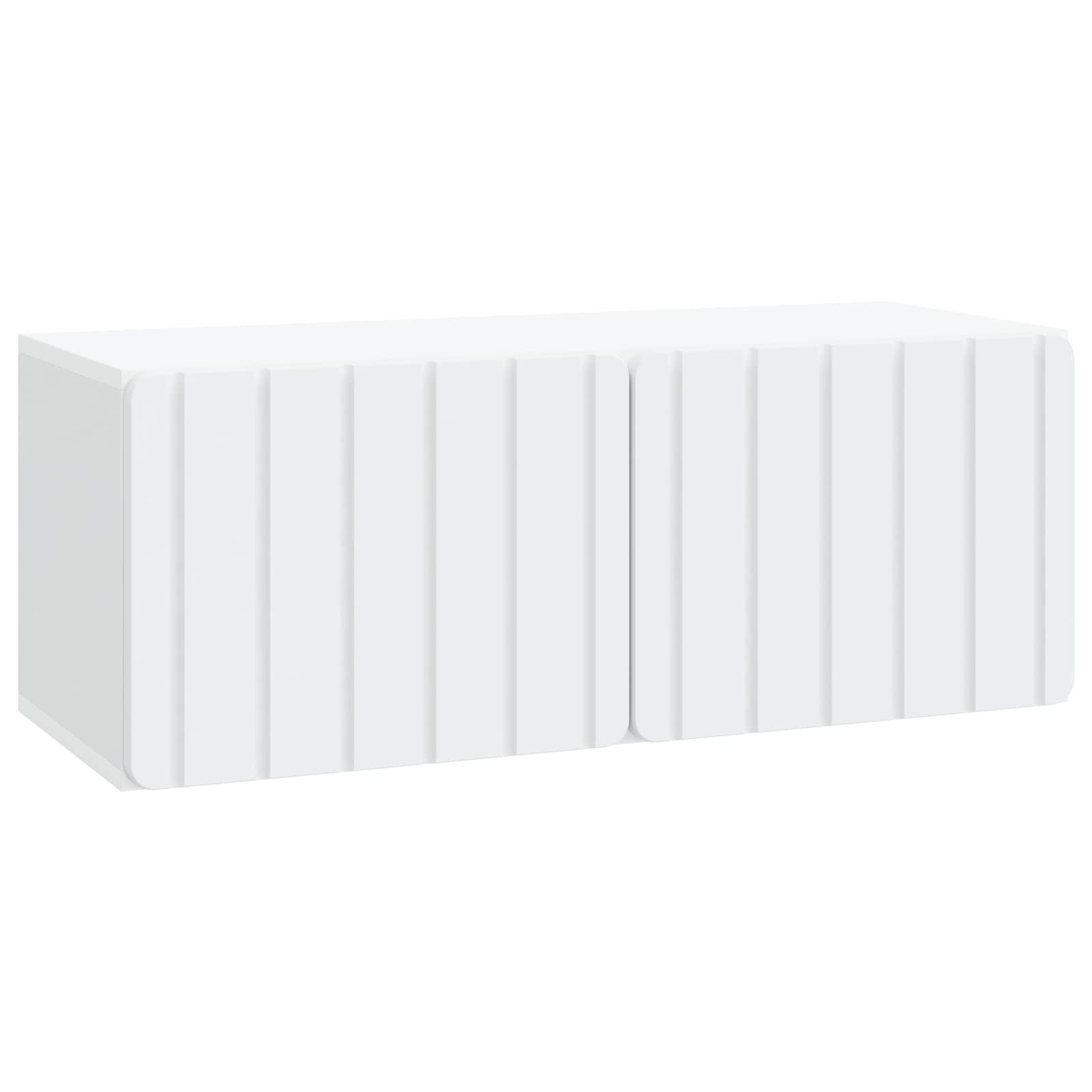 Wandbeugel TV-kast Wit 78,5 x 31 x 30 cm Bewerkt hout