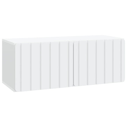 Wandbeugel TV-kast Wit 78,5 x 31 x 30 cm Bewerkt hout