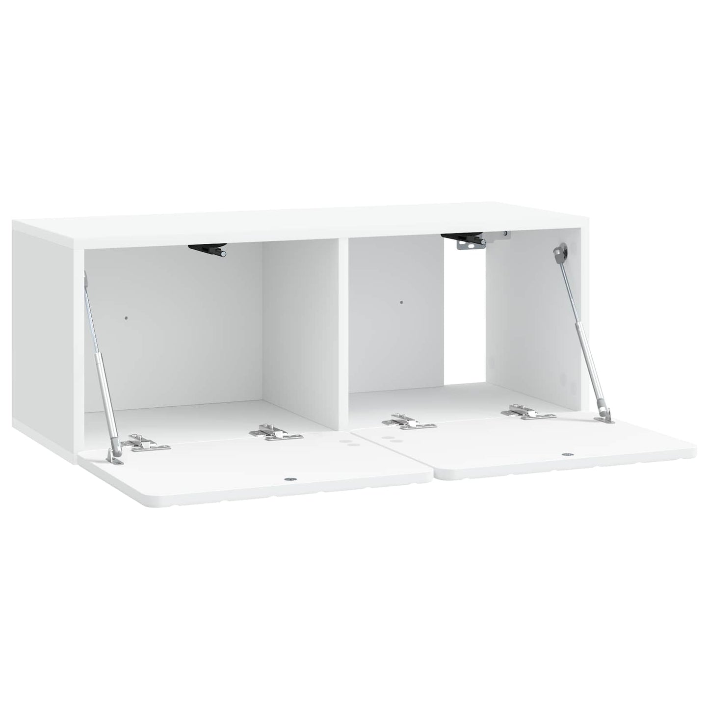 Wandbeugel TV-kast Wit 78,5 x 31 x 30 cm Bewerkt hout
