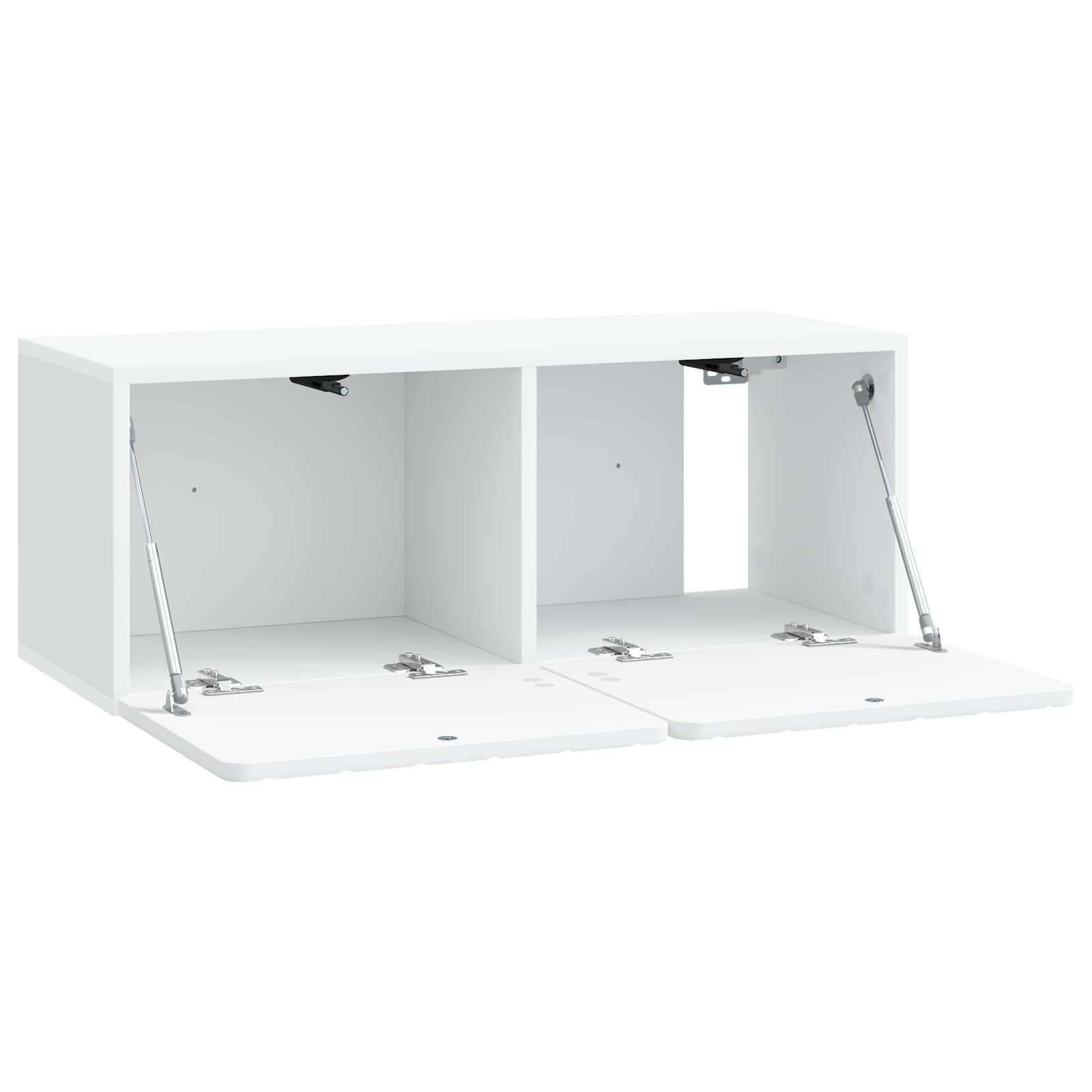 Wandbeugel TV-kast Wit 78,5 x 31 x 30 cm Bewerkt hout