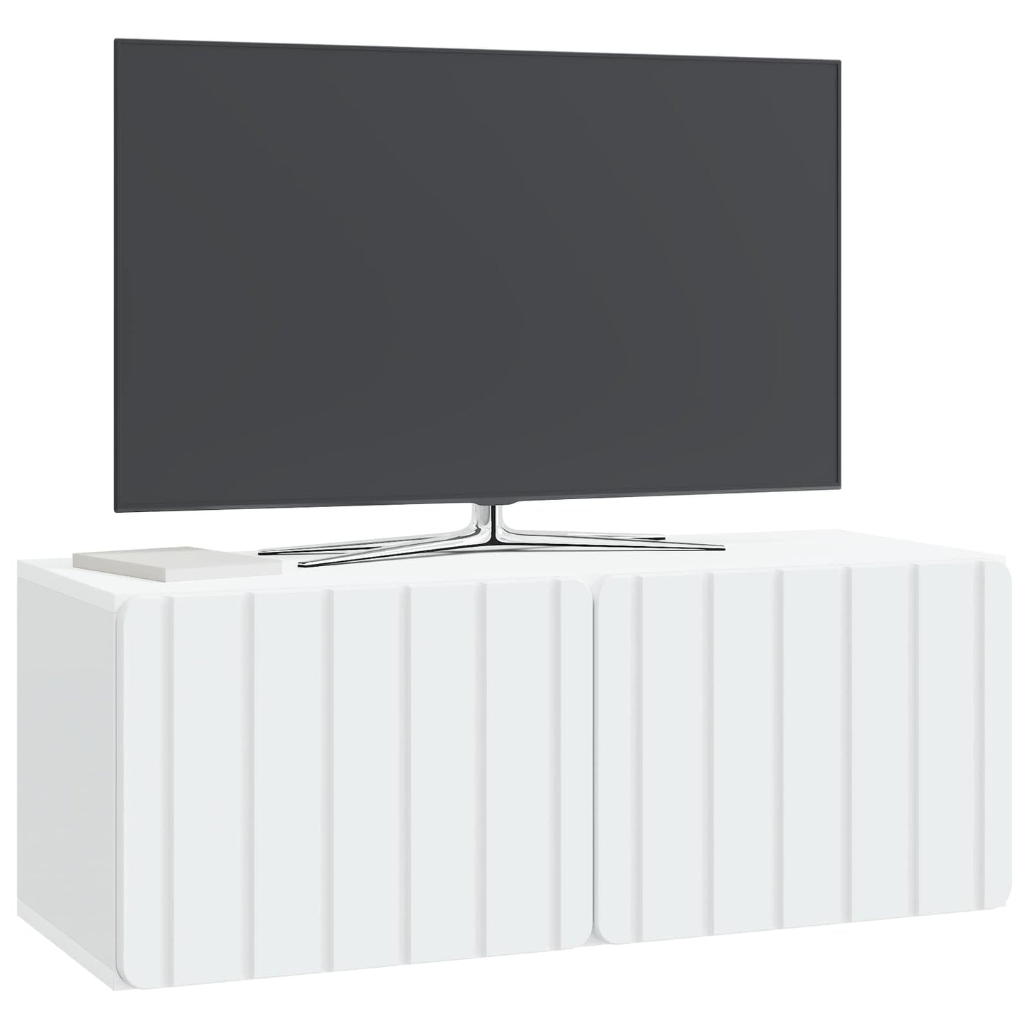 Wandbeugel TV-kast Wit 78,5 x 31 x 30 cm Bewerkt hout
