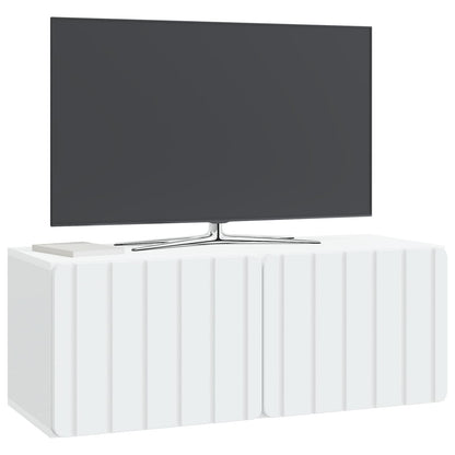 Wandbeugel TV-kast Wit 78,5 x 31 x 30 cm Bewerkt hout