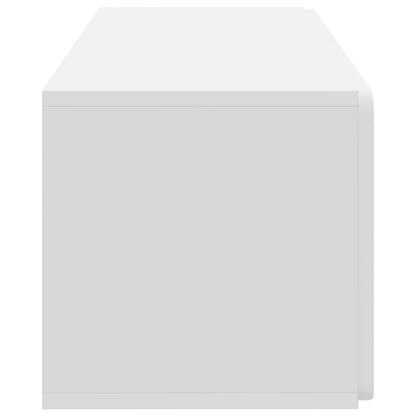 Wandbeugel TV-kast Wit 78,5 x 31 x 30 cm Bewerkt hout