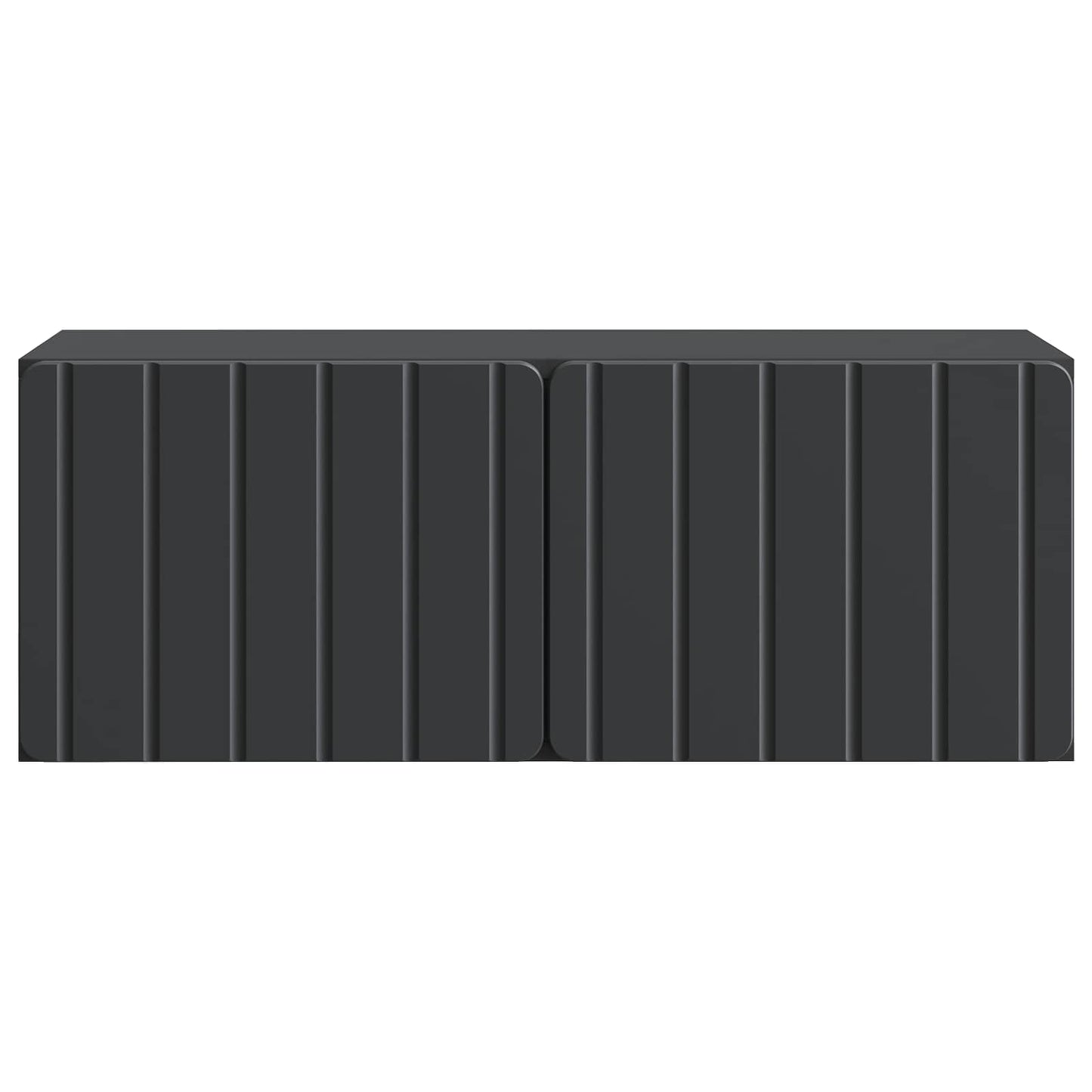 Wandbeugel TV-kast Zwart 78,5 x 31 x 30 cm Bewerkt hout