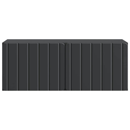 Wandbeugel TV-kast Zwart 78,5 x 31 x 30 cm Bewerkt hout