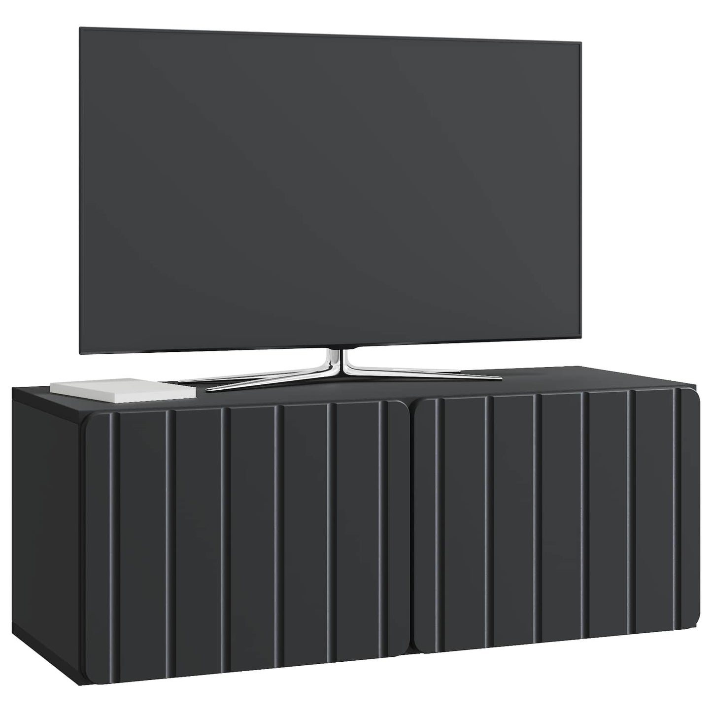 Wandbeugel TV-kast Zwart 78,5 x 31 x 30 cm Bewerkt hout