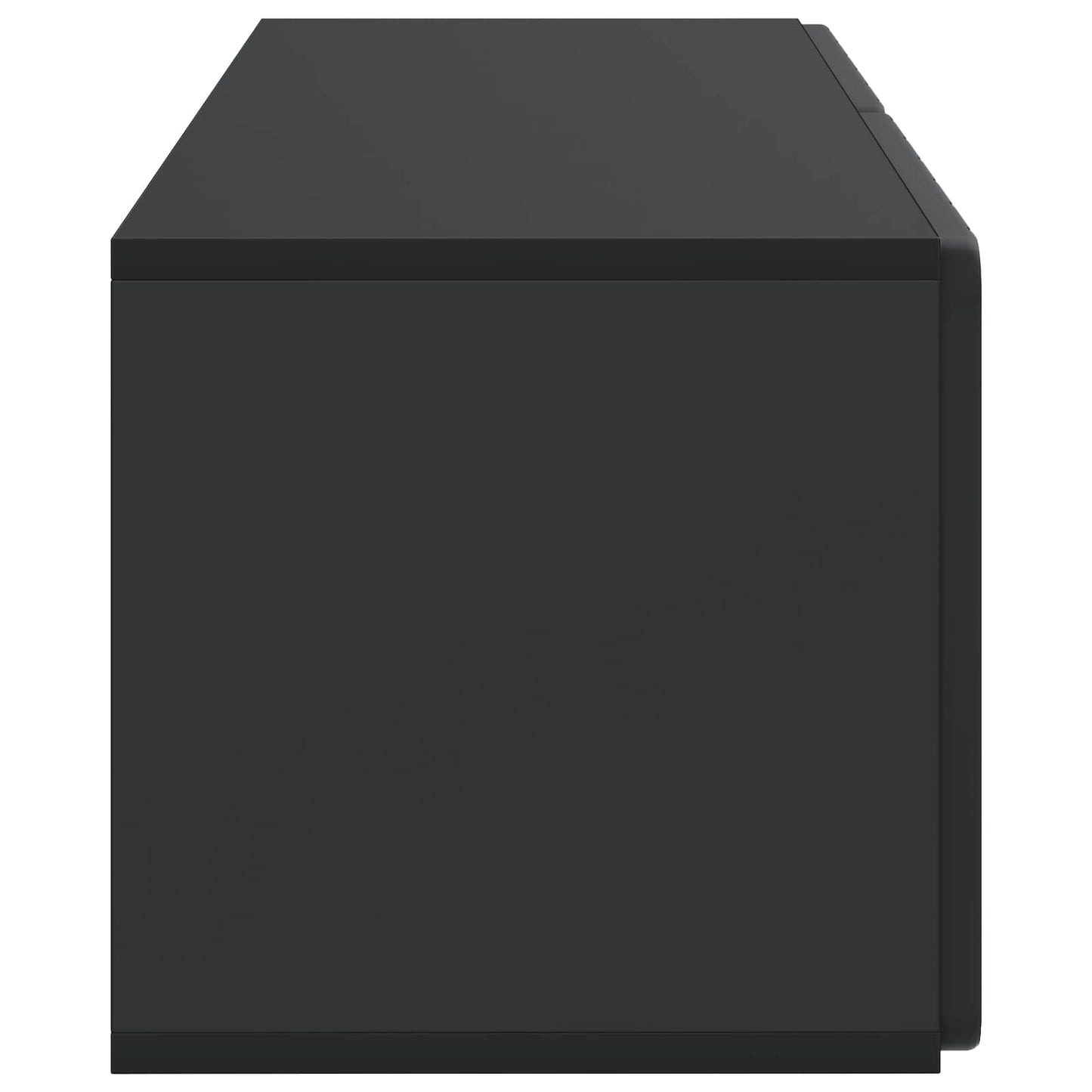 Wandbeugel TV-kast Zwart 78,5 x 31 x 30 cm Bewerkt hout