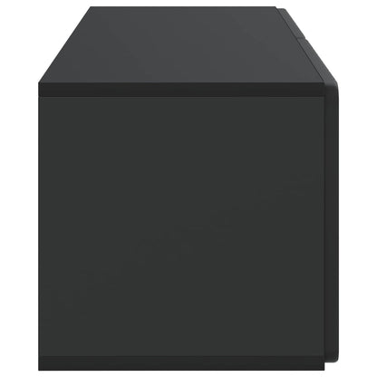 Wandbeugel TV-kast Zwart 78,5 x 31 x 30 cm Bewerkt hout