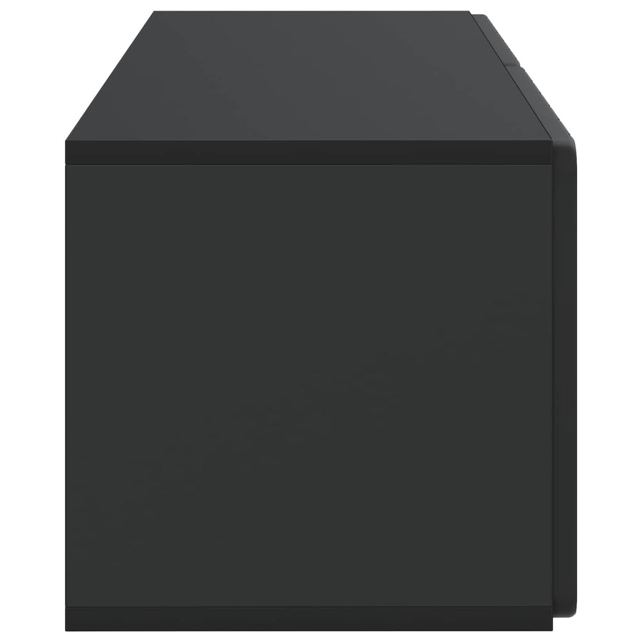Wandbeugel TV-kast Zwart 78,5 x 31 x 30 cm Bewerkt hout