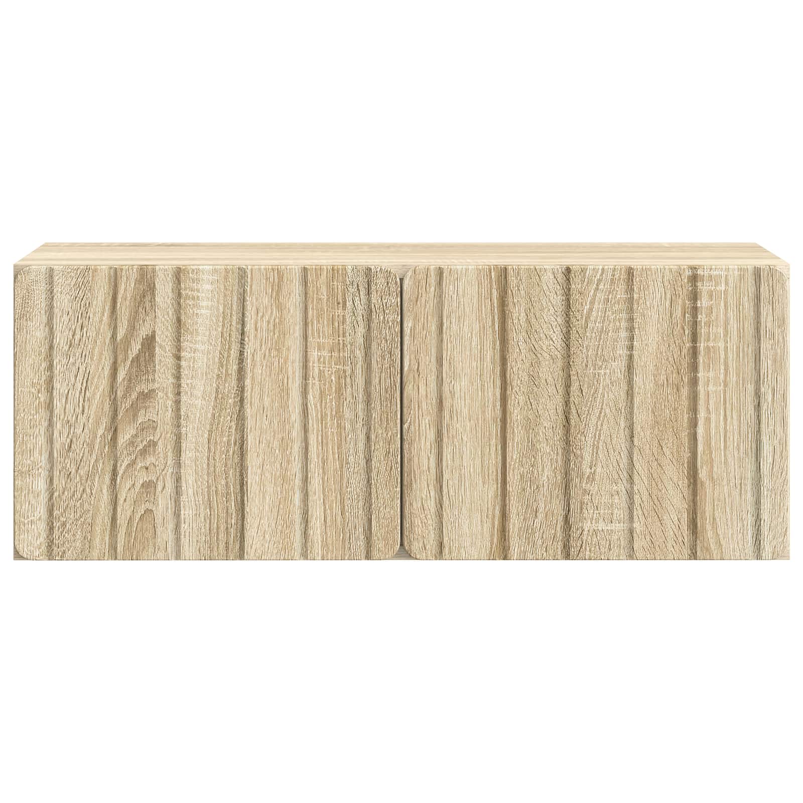 Wandbeugel TV-kast Sonoma Eiken 78,5 x 31 x 30 cm Bewerkt hout