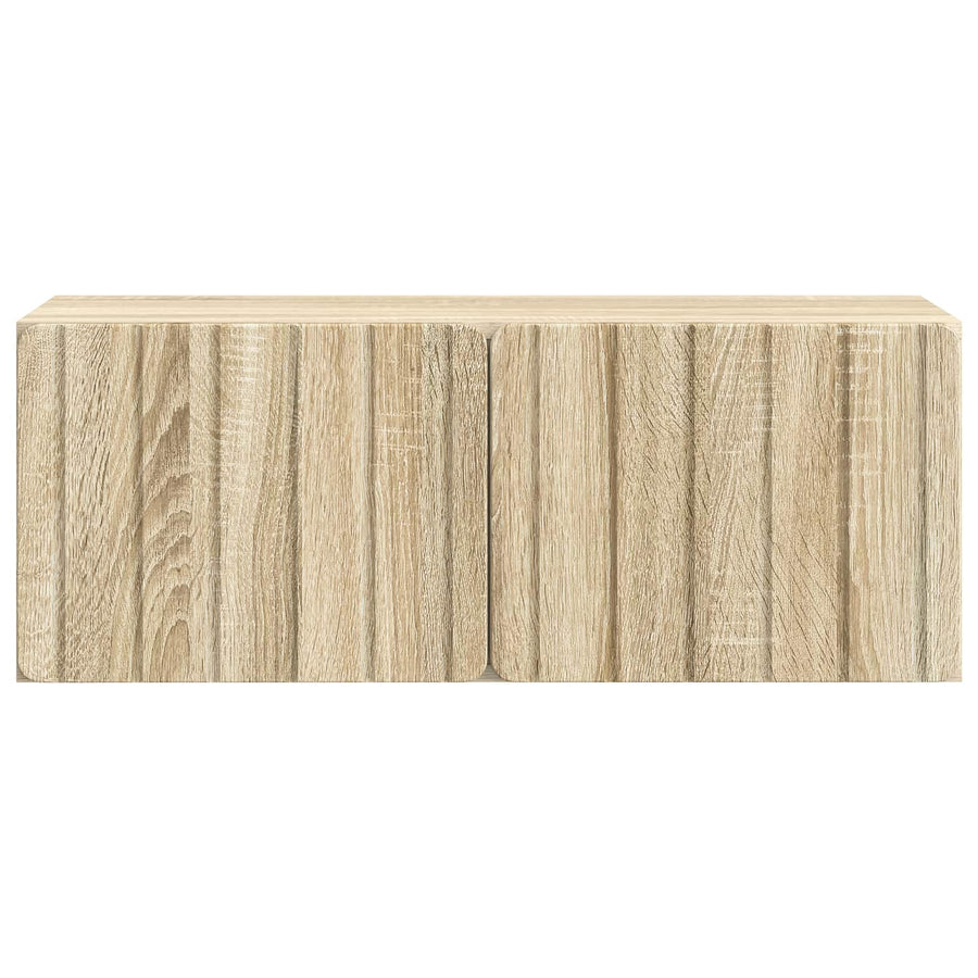 Wandbeugel TV-kast Sonoma Eiken 78,5 x 31 x 30 cm Bewerkt hout