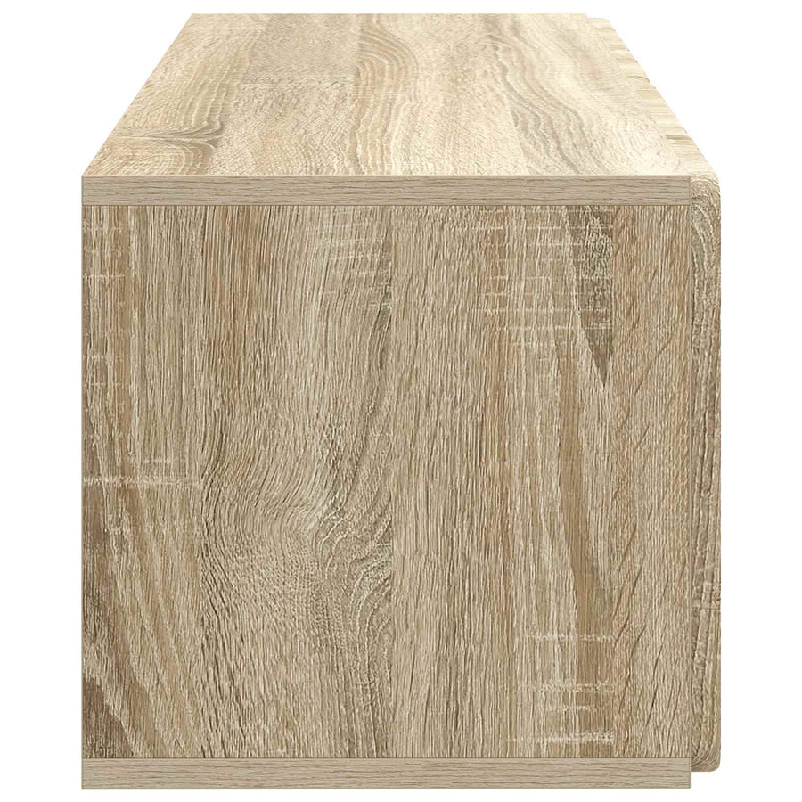 Wandbeugel TV-kast Sonoma Eiken 78,5 x 31 x 30 cm Bewerkt hout
