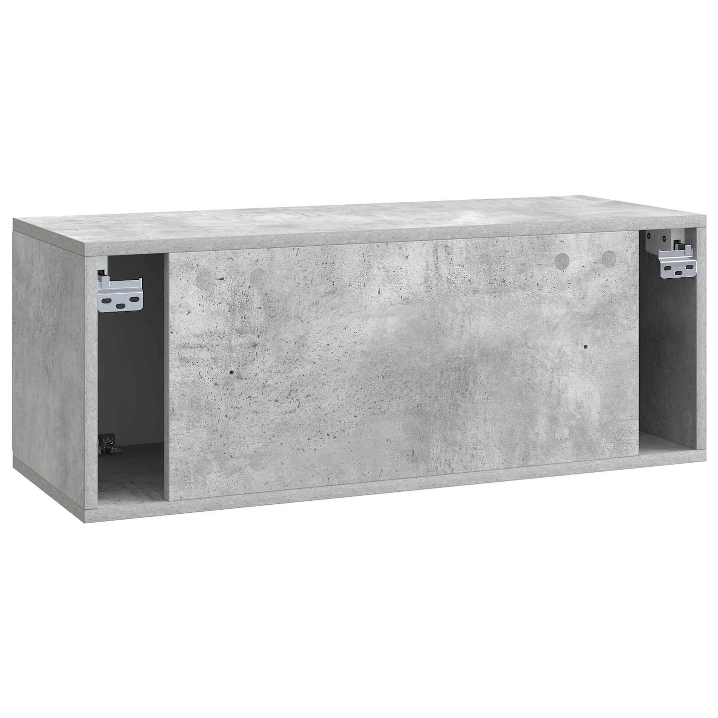 Wandbeugel TV-kast Betongrijs 78,5 x 31 x 30 cm Bewerkt hout