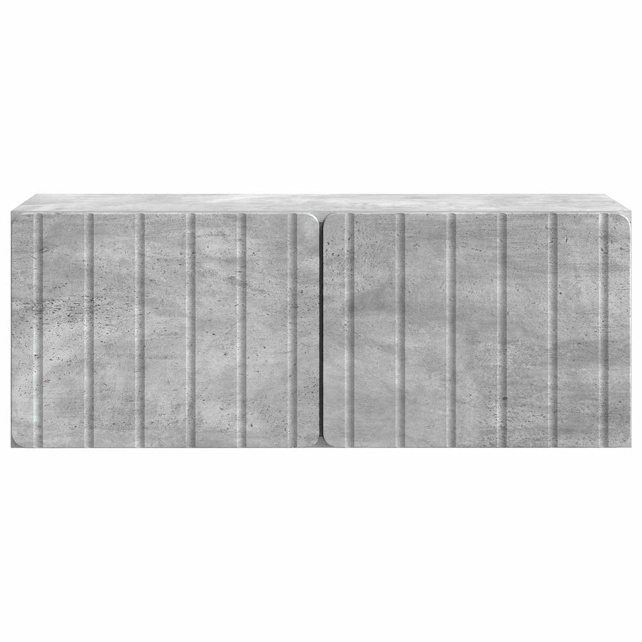 Wandbeugel TV-kast Betongrijs 78,5 x 31 x 30 cm Bewerkt hout