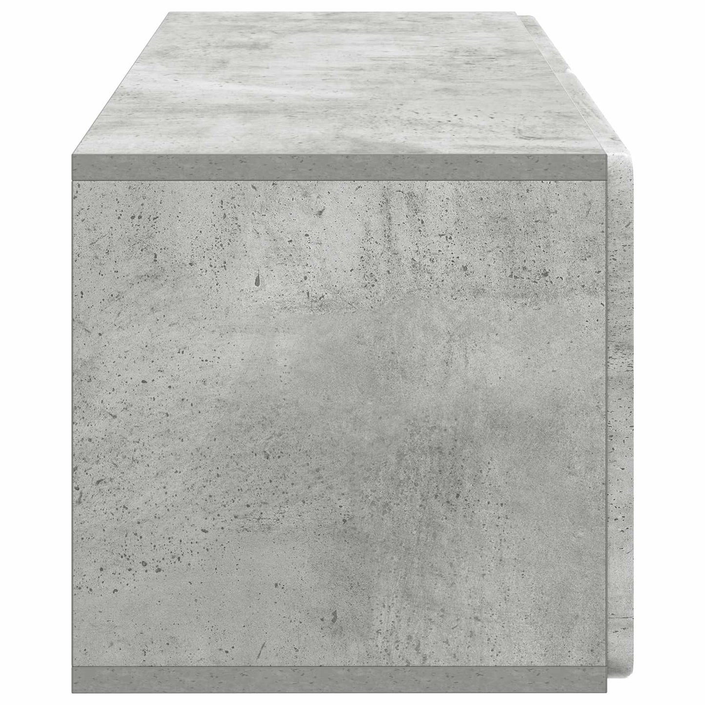 Wandbeugel TV-kast Betongrijs 78,5 x 31 x 30 cm Bewerkt hout