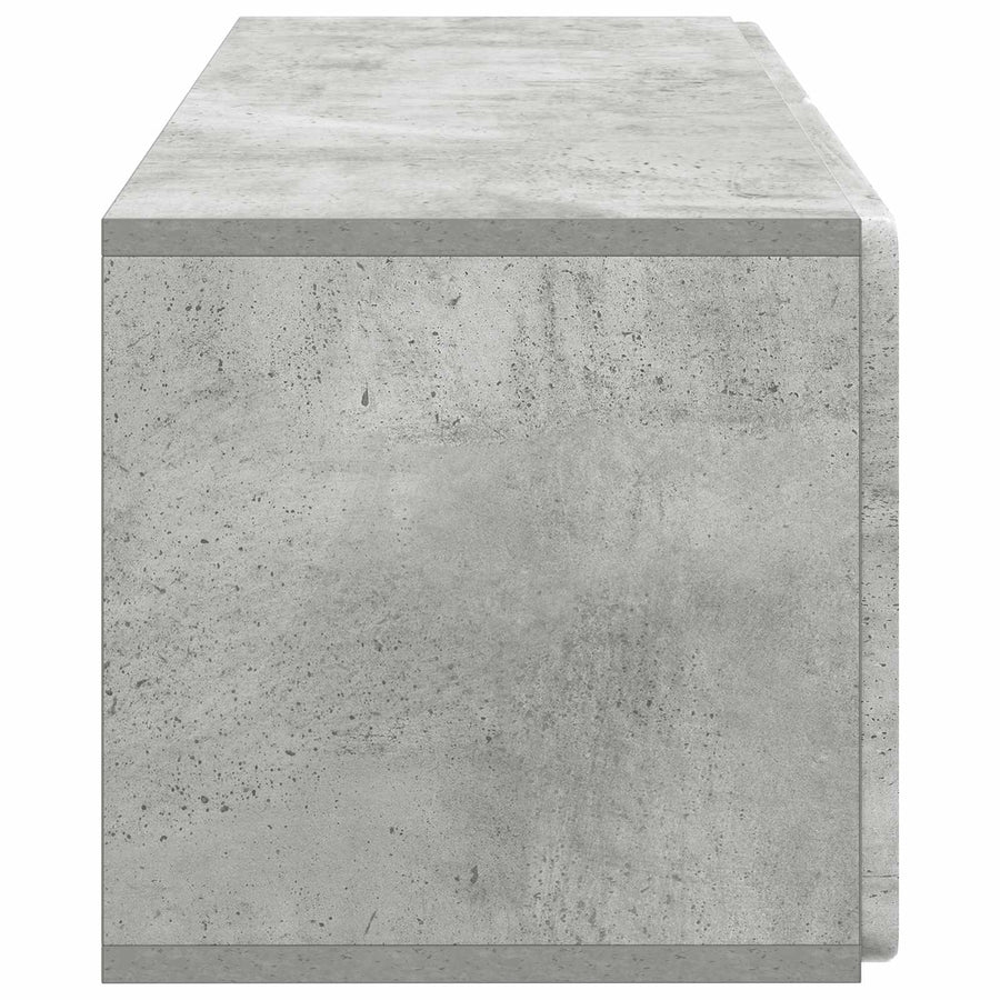 Wandbeugel TV-kast Betongrijs 78,5 x 31 x 30 cm Bewerkt hout