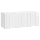 Tv-kast 78,5x31x30 cm bewerkt hout hoogglans wit