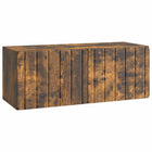 Wall bracket TV cabinet Smoked oak 78.5 x 31 x 30 cm Engineered wood