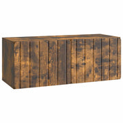 Wandkast tv-meubel gerookt eiken 78,5x31x30 cm