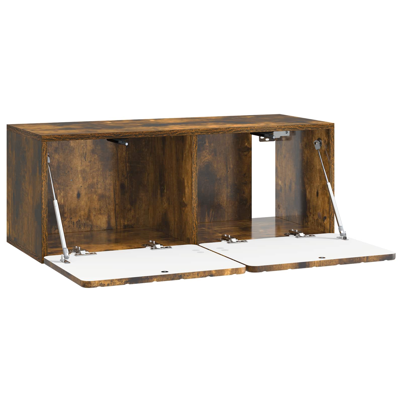 Wandbeugel TV-kast Gerookt eiken 78,5 x 31 x 30 cm Bewerkt hout