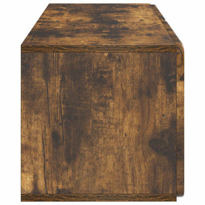 Wandbeugel TV-kast Gerookt eiken 78,5 x 31 x 30 cm Bewerkt hout
