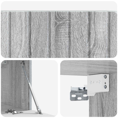Wandbeugel TV-kast Grijs sonoma 78,5 x 31 x 30 cm Bewerkt hout