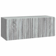 TV-kast 78,5x31x30 cm bewerkt hout grijs sonoma
