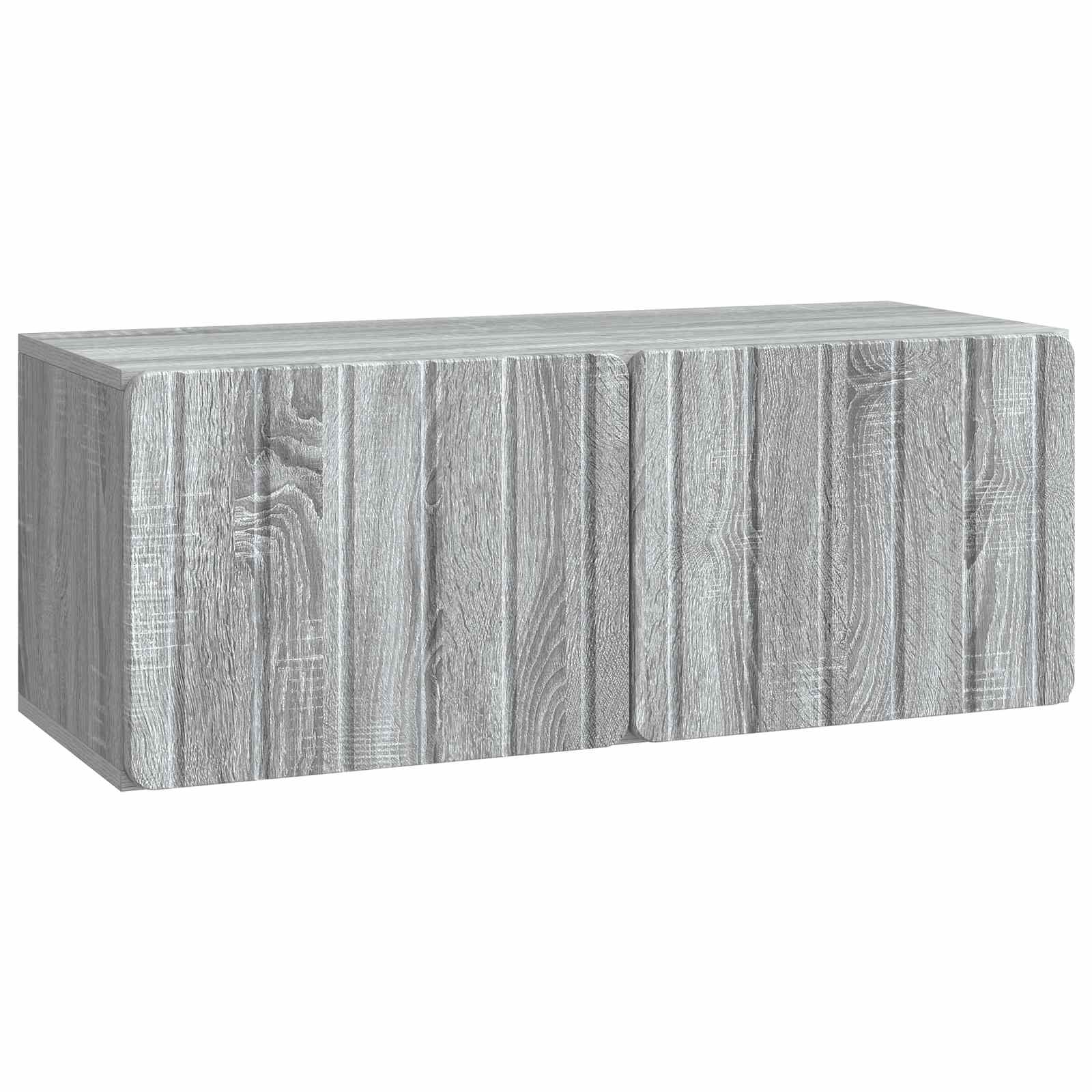 Wandbeugel TV-kast Grijs sonoma 78,5 x 31 x 30 cm Bewerkt hout