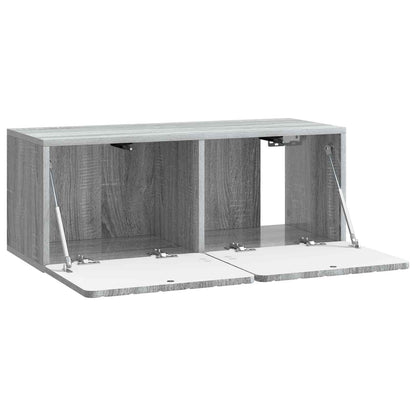Wandbeugel TV-kast Grijs sonoma 78,5 x 31 x 30 cm Bewerkt hout