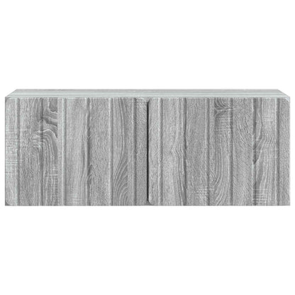 Wandbeugel TV-kast Grijs sonoma 78,5 x 31 x 30 cm Bewerkt hout