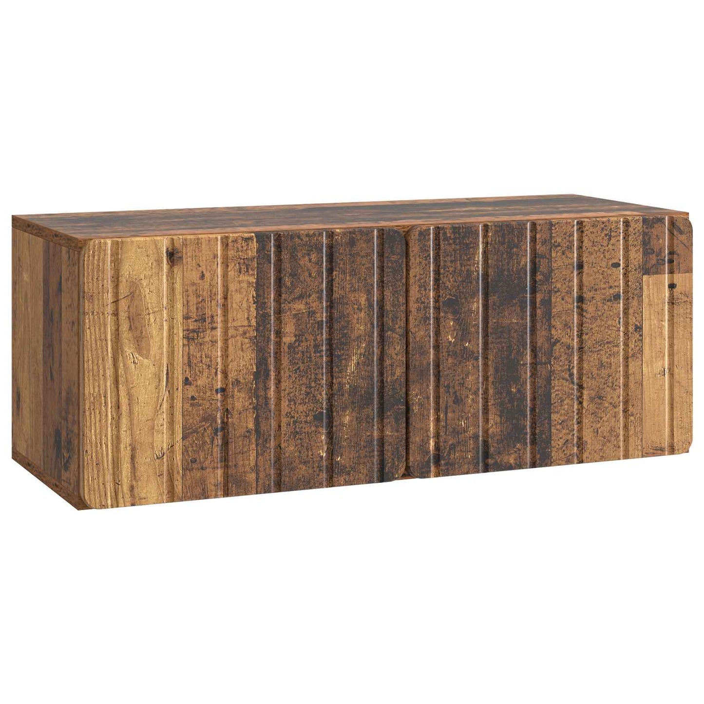 Wandbeugel TV-kast Oud hout 78,5 x 31 x 30 cm Bewerkt hout