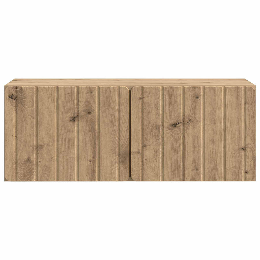 Wandbeugel TV-kast Artisanaal eiken 78,5 x 31 x 30 cm