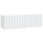 Tv-meubel wandmontage 98x31x30 cm bewerkt hout wit