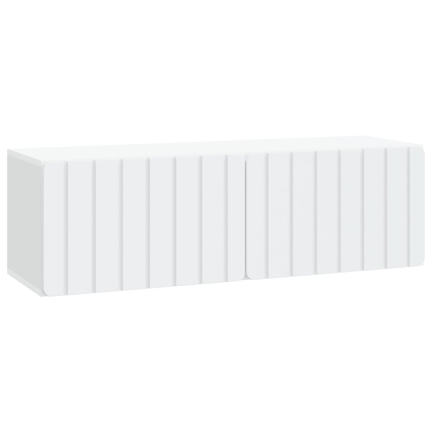 Wandbeugel TV-kast Wit 98 x 31 x 30 cm Bewerkt hout