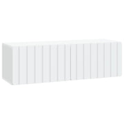 Tv-meubel wandmontage 98x31x30 cm bewerkt hout wit