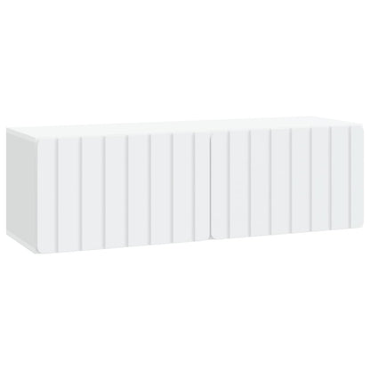 Wandbeugel TV-kast Wit 98 x 31 x 30 cm Bewerkt hout