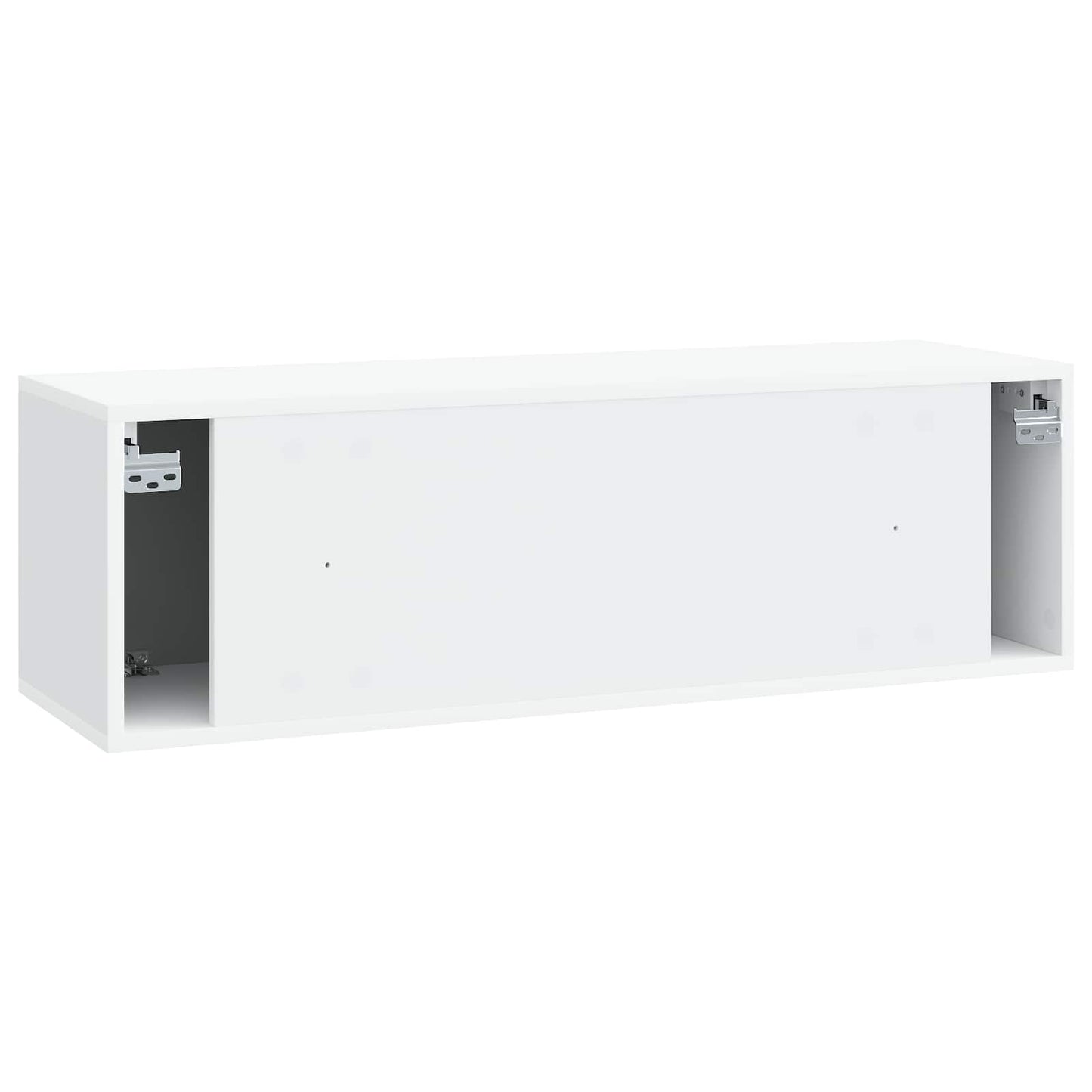 Wandbeugel TV-kast Wit 98 x 31 x 30 cm Bewerkt hout