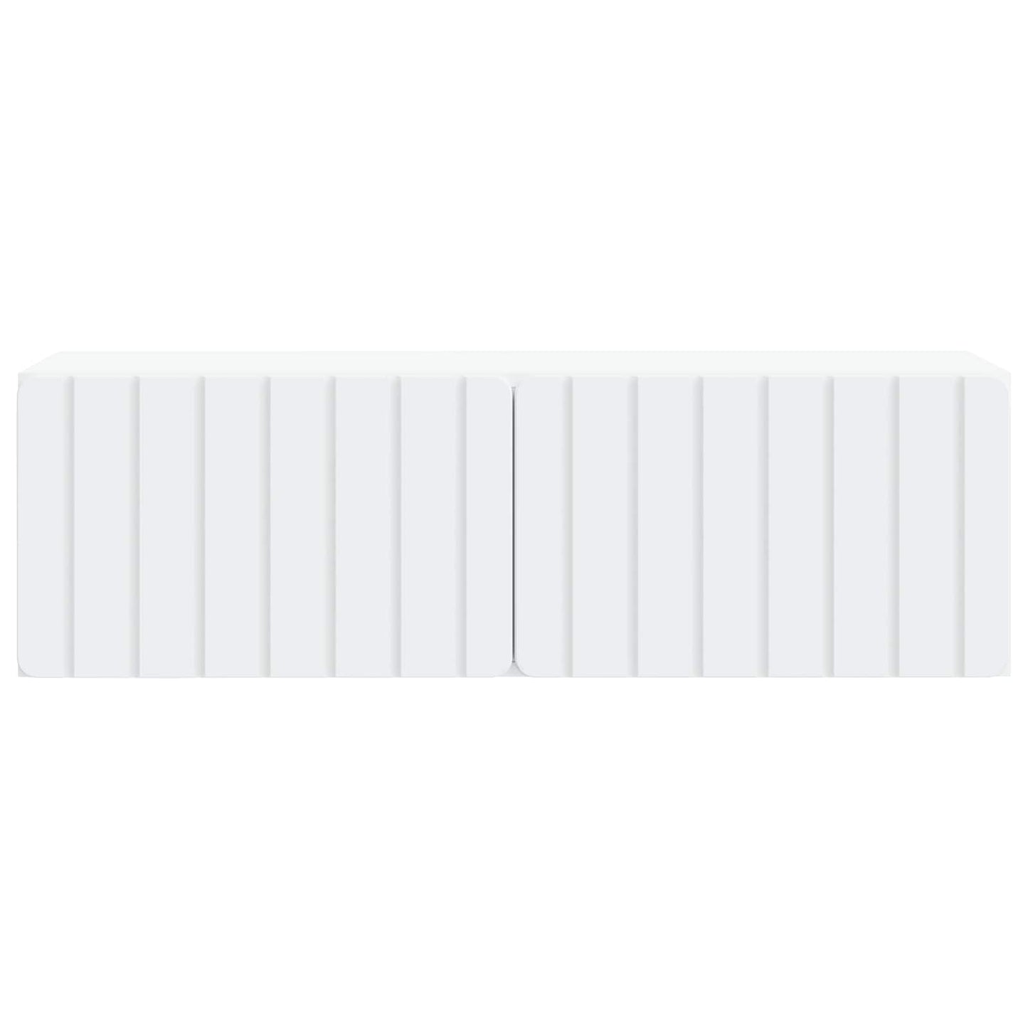Wandbeugel TV-kast Wit 98 x 31 x 30 cm Bewerkt hout
