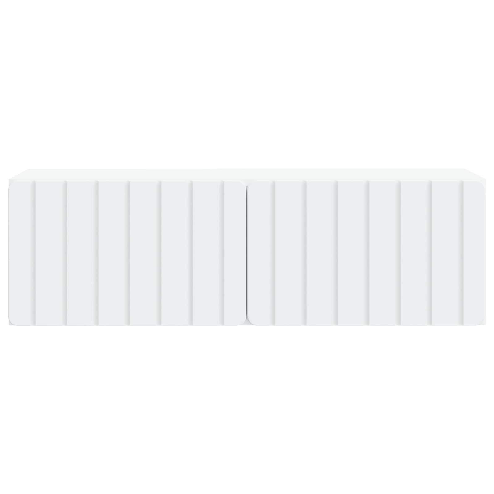 Wandbeugel TV-kast Wit 98 x 31 x 30 cm Bewerkt hout