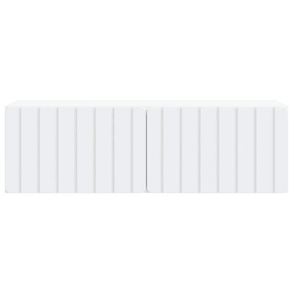 Wandbeugel TV-kast Wit 98 x 31 x 30 cm Bewerkt hout