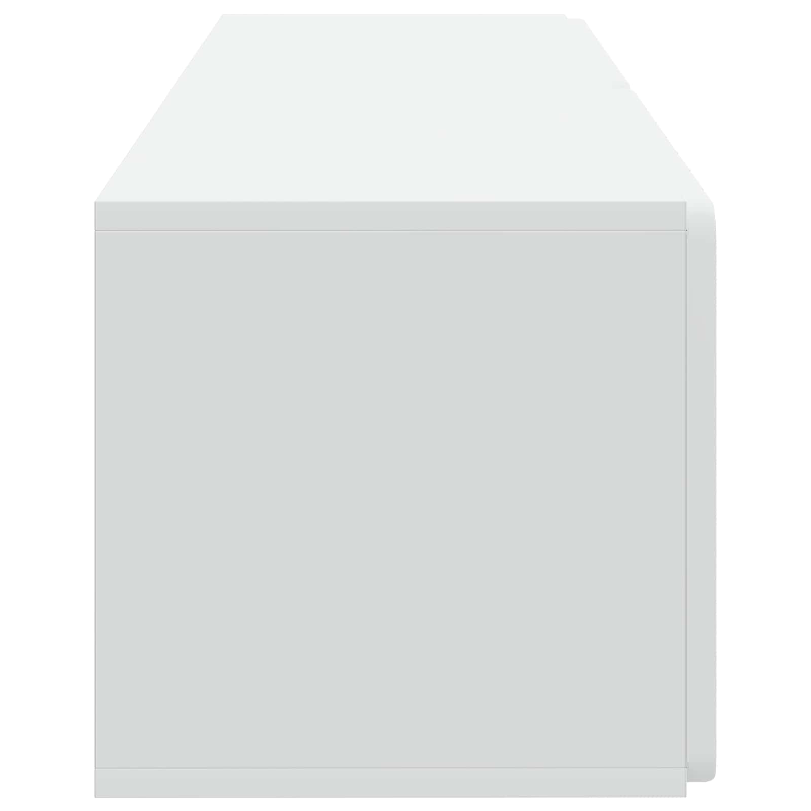 Wandbeugel TV-kast Wit 98 x 31 x 30 cm Bewerkt hout