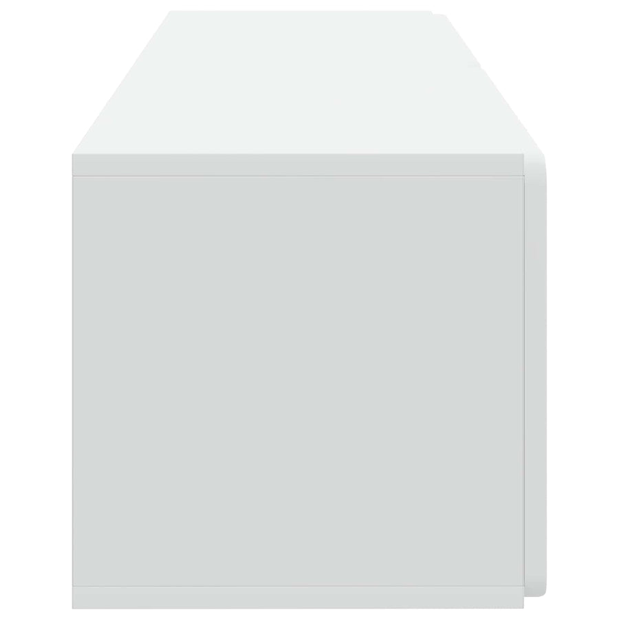 Wandbeugel TV-kast Wit 98 x 31 x 30 cm Bewerkt hout