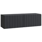 Tv-meubel 98x31x30 cm zwart bewerkt hout