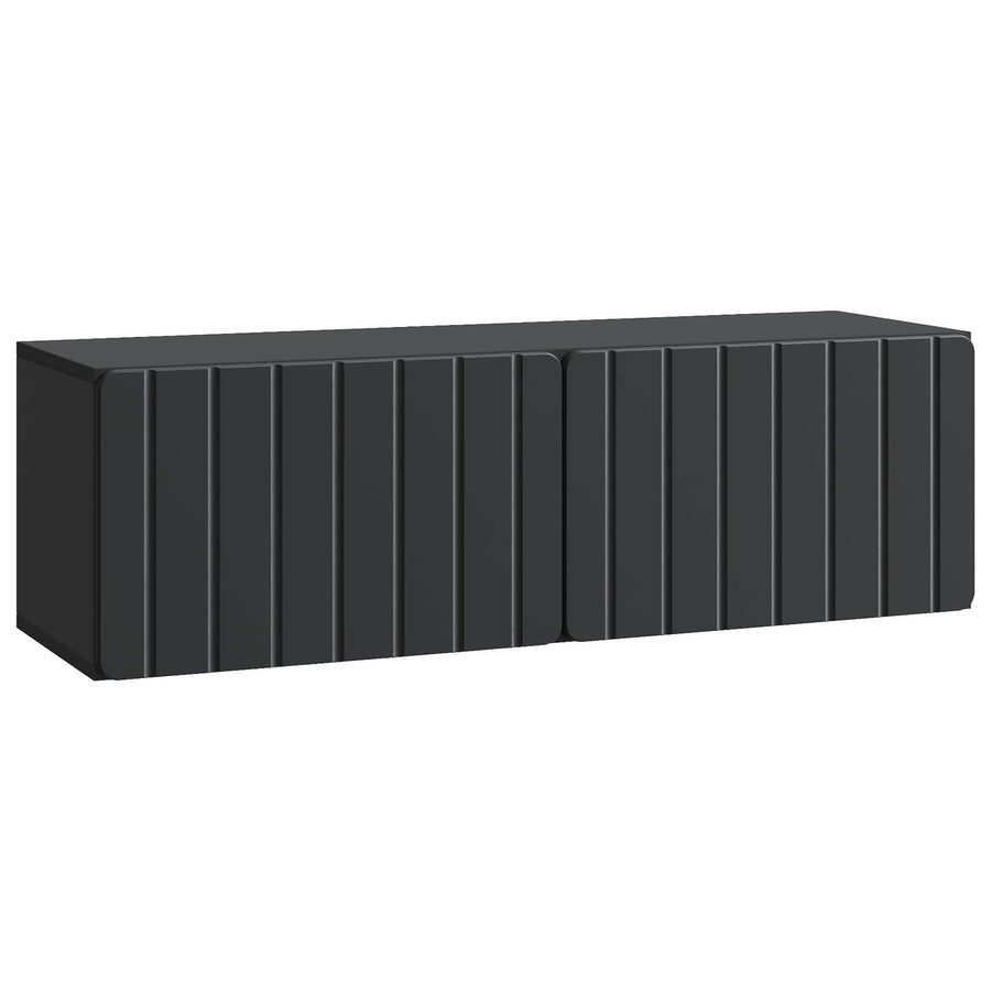 Wandbeugel TV-kast Zwart 98 x 31 x 30 cm Bewerkt hout