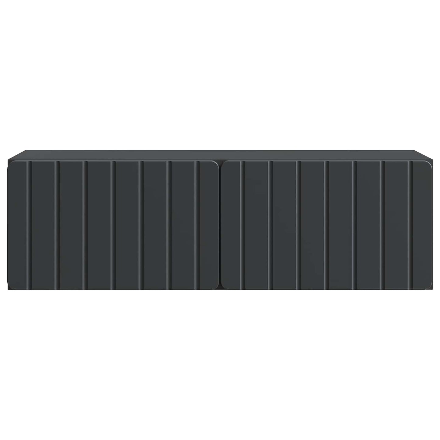 Wandbeugel TV-kast Zwart 98 x 31 x 30 cm Bewerkt hout