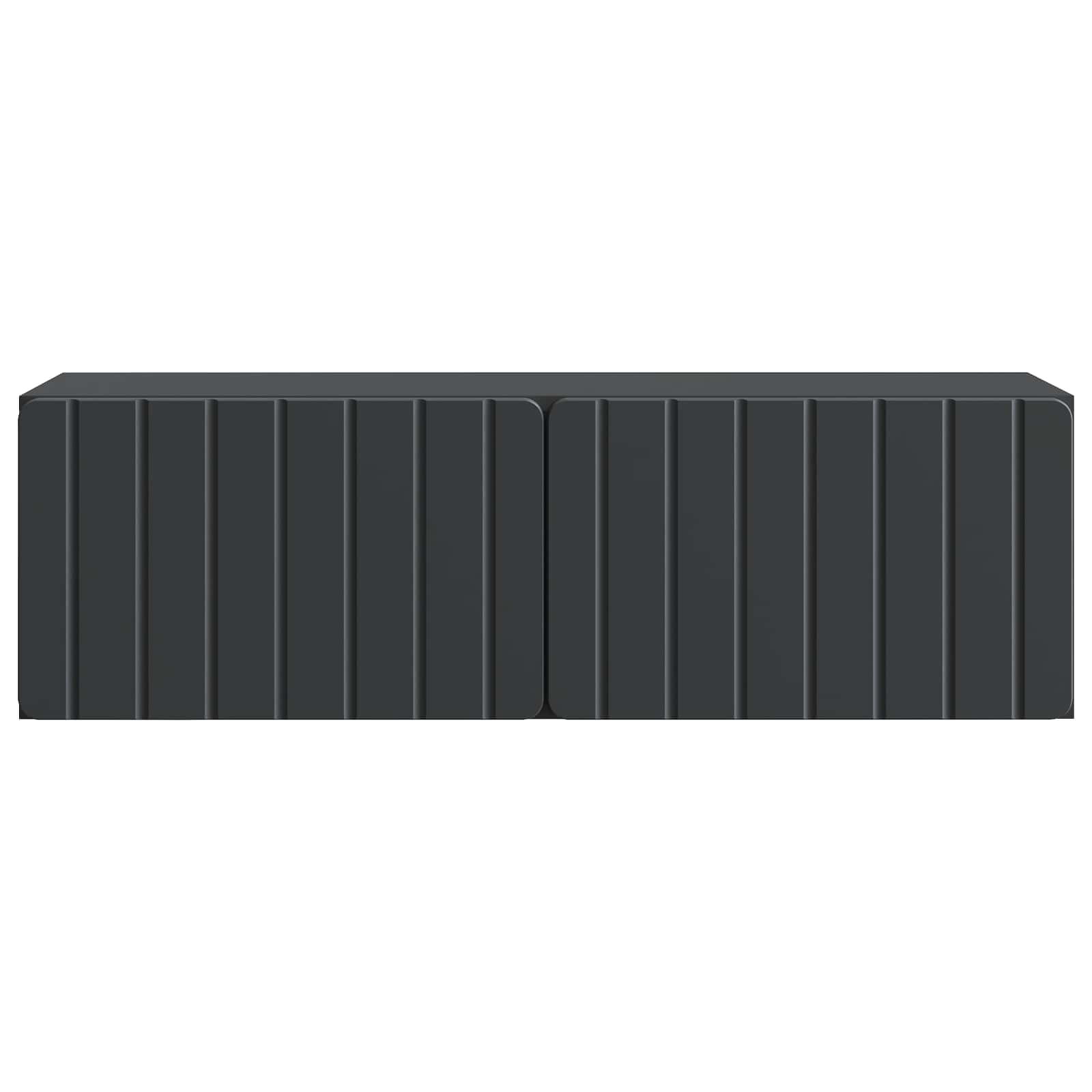 Wandbeugel TV-kast Zwart 98 x 31 x 30 cm Bewerkt hout